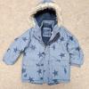 A childs jacket with a star pattern.